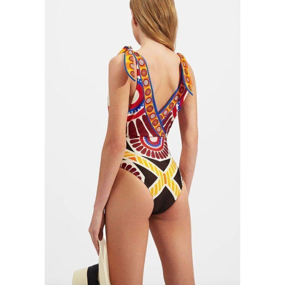 NEW La DoubleJ Hazzard Swimsuit Solar Placee Abstract Size Small - Picture 3 of 7
